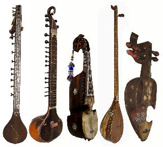 Orientalische exotische musikinstrumente